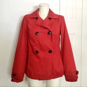 MERONA red double breasted jacket